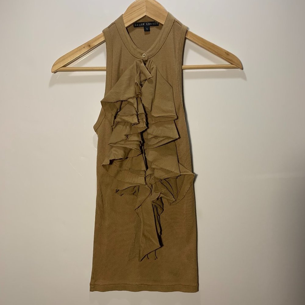 Ralph Lauren-Ruffled Tank